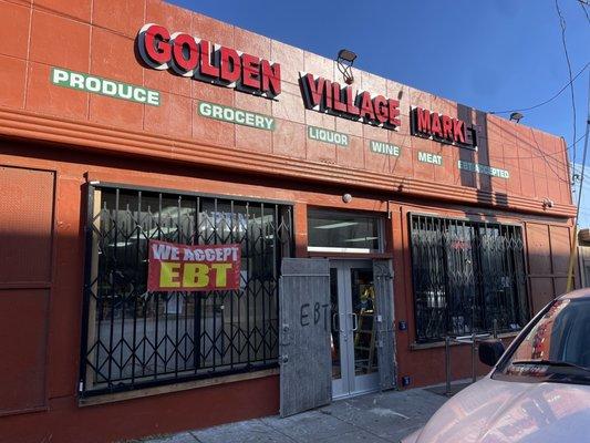 So this neighborhood grocery store was once "Little Village Market". It has a new owner & they renamed the store "Golden Village Market".