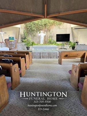 Downey Chapel Viewing with Burial service at Forest Lawn Cypress Cemetery.