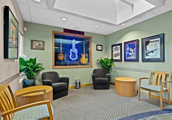 Relax in our welcoming waiting room.