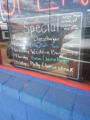 Daily specials