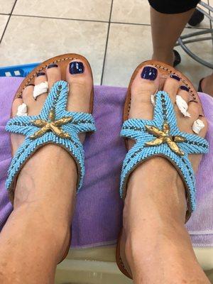 Nice pedicure.