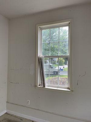 Garage blind that was broken, and the girls did not notify me.