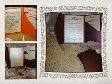 Custom Wedding Invitations,Give us your colors,and We'll Create one Together