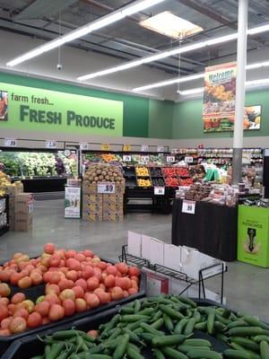 Very clean produce area