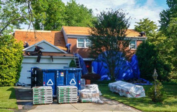 Roofing dumpster