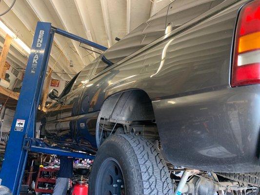 2001 Silverado getting some maintenance.