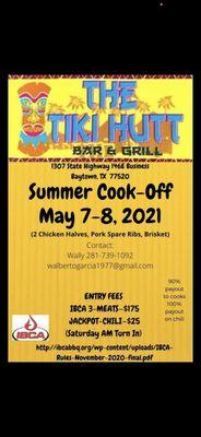 TIKI HUTT BAR & GRILL's annual Cook-Off!!!