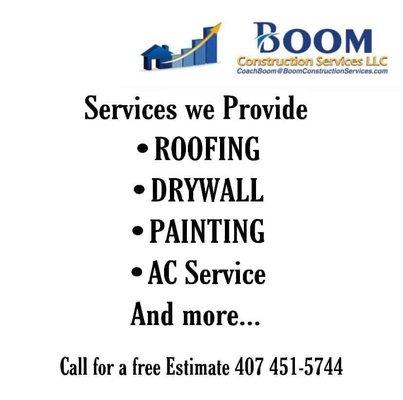 We take pride in all of our Services. Call us today.