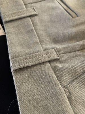 Another view of clean outside stitch on belt loops (not that anyone really looks at it when you wear pants‍)