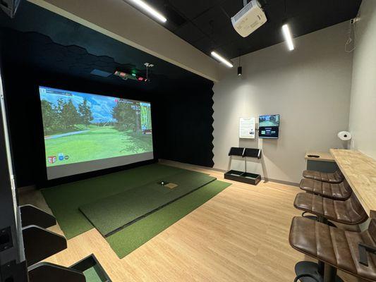 Another Nine is a fully self-service, indoor golf simulator facility. Guests receive an access code via text prior to the reservation!