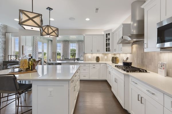 Brand new white shaker kitchen cabinets.