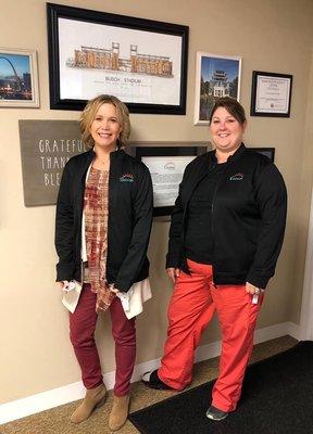 Two of our owners, Nicole and Heather are loving their new Envision jackets!