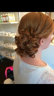 Bridal up do.