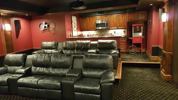 Back view of theater room.