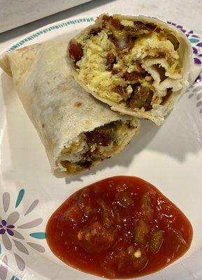 Loaded Breakfast Burrito (Delicious)