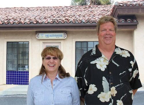 Dr. Dan Frye and his receptionist Sheri