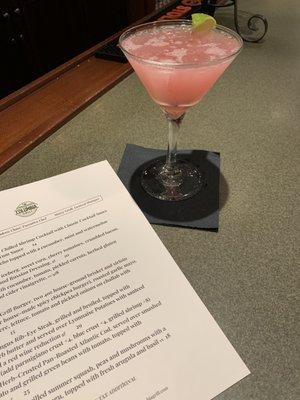 Enjoy a Cosmo at the bar