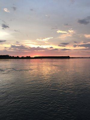 July 2019 Sunset at end of W Sweetbriar Rd