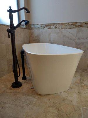 Custom soaking tub