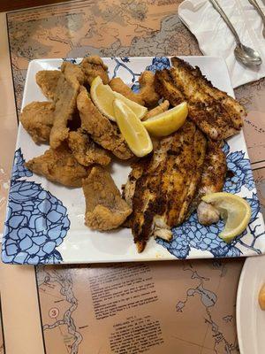 Fresh sheepshead and trout.