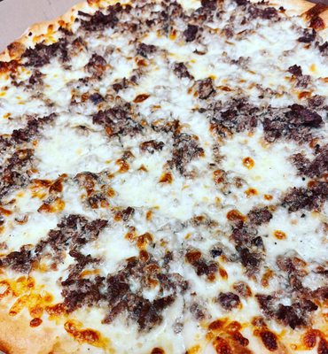 Steak And Cheese Pizza