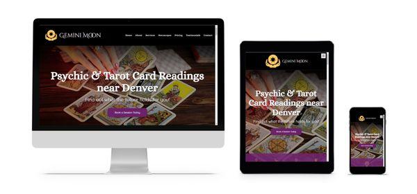 Websites for personal services businesses like psychics, tarot card readers and more!