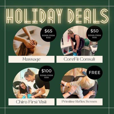 Check out our amazing holiday specials!