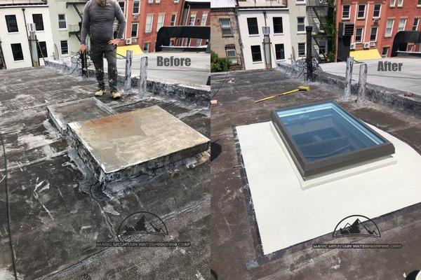 Skylight replacement,Brooklyn Heights