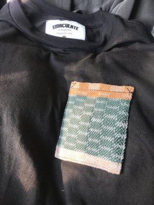 Pocket tee  Guatemalan fabric