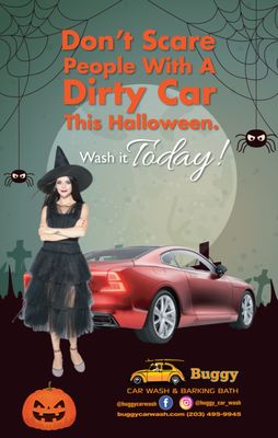 Dirty cars are scary! Wash yours today!