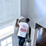 Custom trim and molding installation.