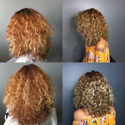 Deva Cut Transformation #clarksvilleTN #fortcampbell #devacurl #curlsforthegirls #schwarzkopf #healthycurls #DevaCut