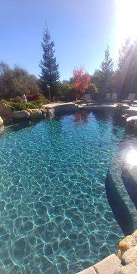 Nice fall day to be servicing pools