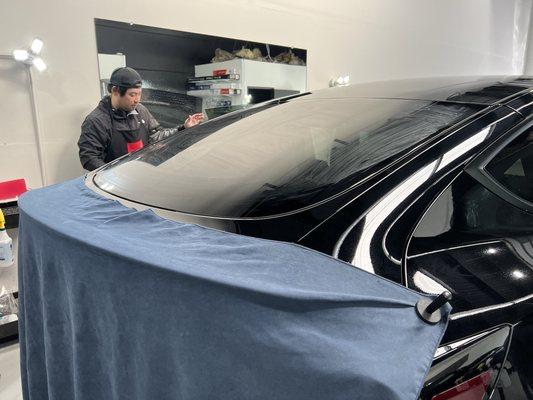 Model Y back glass tint