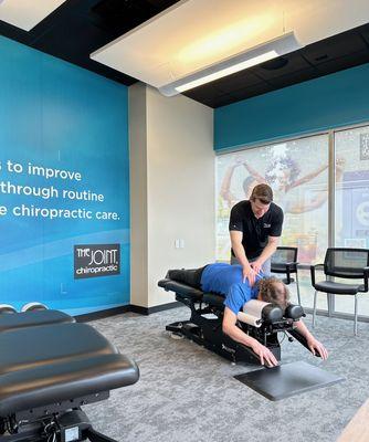 Adjusting tables make chiropractic adjustments a breeze!