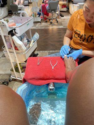 Paraffin Pedicure $37