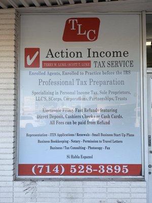 TLC Action Income Tax Service