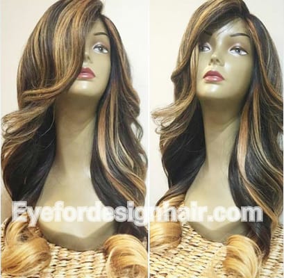 One of our beautiful custom wigs.