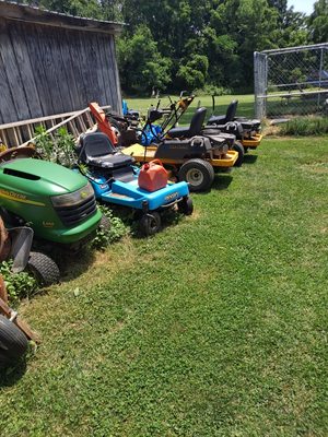 Picture  of lawn equipment  I have work
ed on