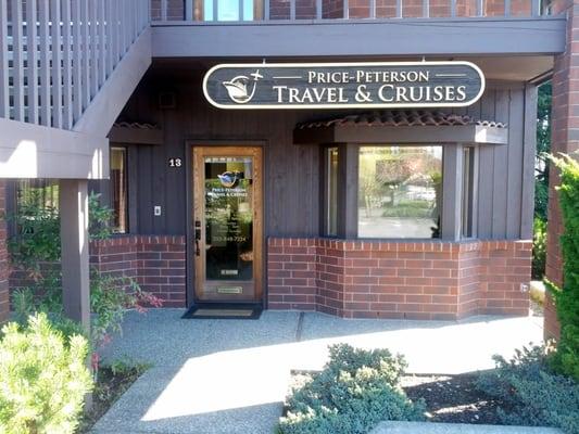 Storefront of Price-Peterson Travel & Cruises