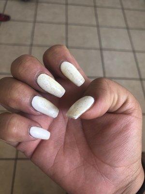 The next day my nails got sticky and nasty