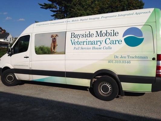 The Bayside Mobile unit which has a full pharmacy, digital xray and portable ultrasound.