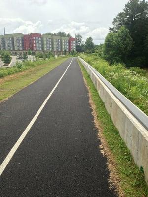 Walking trail that loops around the park and playing fields