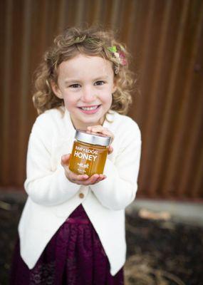 6th generation future beekeeper on the family farm.