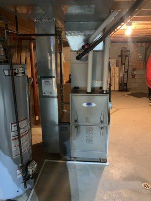 New Carrier Infinity 98% Efficient Furnace