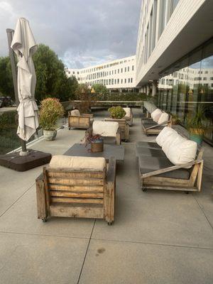 Nice outdoor seating area