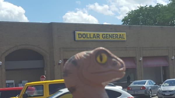 Bob the Raptor Says "Dollar General is always cool."