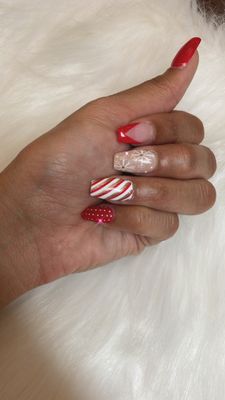 Holiday Nails by Jimmy . Design by Allie