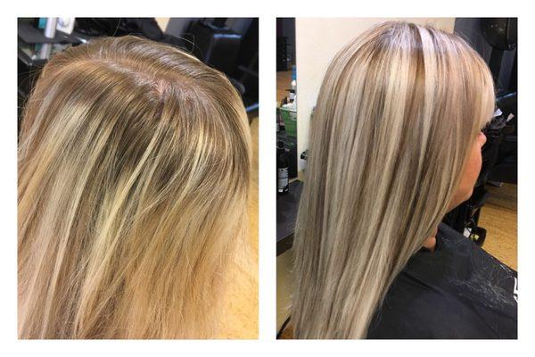 Adding low light your highlight make it very attractiveWork by Linda Ormond Beach hair salon