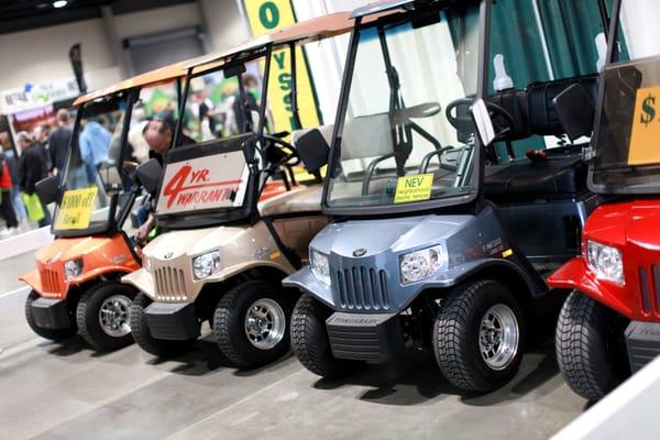 Golf carts from every company.